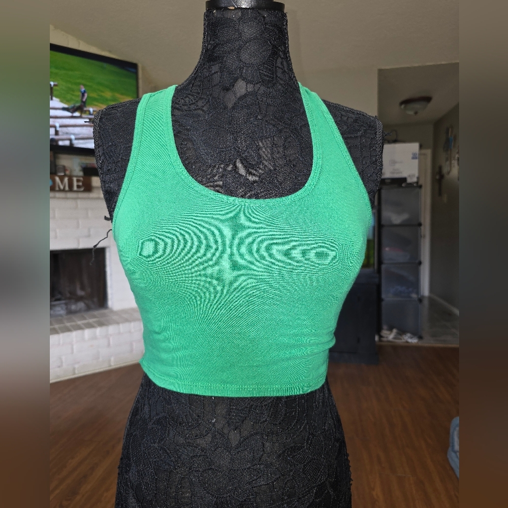 Match Vibrant Green Tank Top